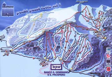 Abetone piste map